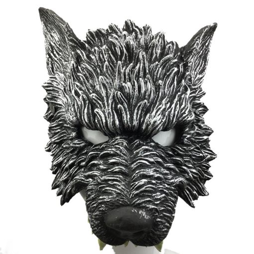 Halloween Performance Bar Masquerade PU Foam Wolf Head Mask - Image 4
