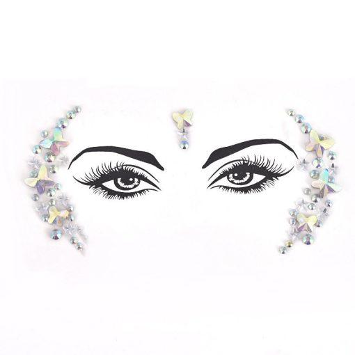 Resin Drill Electric Sound Festival Masquerade Face Decoration Stickers - Image 6