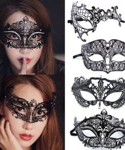 Metal Diamond Mask Festival Masquerade Adult Princess Half Face Men And Women Wrought Iron
