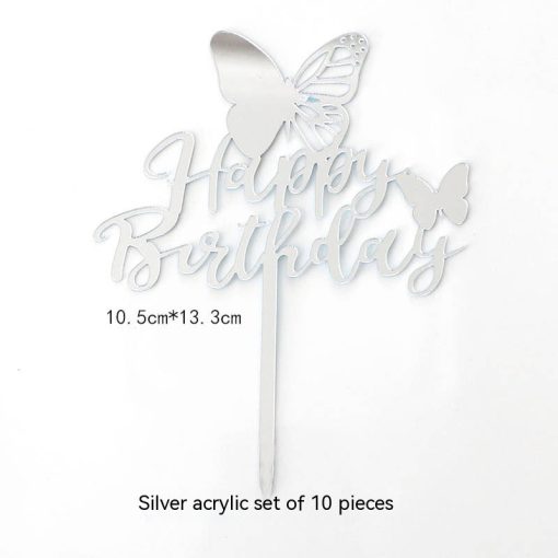 Acrylic Cake Decorative Creative LOVE LOVE Heart - Image 2