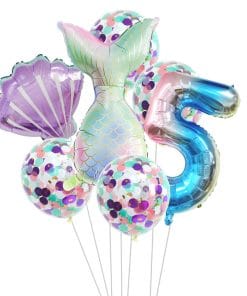 Birthday Party Supplies Decorative Mermaid Balloon Package 17 cda56cee 9acf 4ff5 a0fa a822c1457c0c