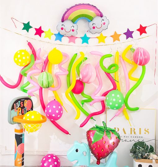 New Ins Roll Balloon Set Children''s Birthday Party Decoration Theme Balloon Set - Image 6