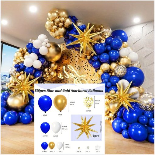 Explosion Star Thickened Balloon Chain Package Birthday Party Graduation Activity Arrangement Balloon - Image 9