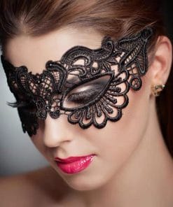 Halloween Adult Princess Masquerade Golden Lace Mask Bronzing Half Face Eye Mask For Women