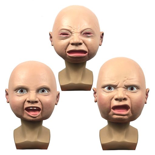 Cute Children Latex Headgear Mask Funny Face Headgear For Masquerade Party - Image 4