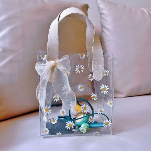 Thickened Transparent PvE Handbag Birthday Partner Gift Bag Gift Bag Bridesmaid Hand Gift Bag - Image 7