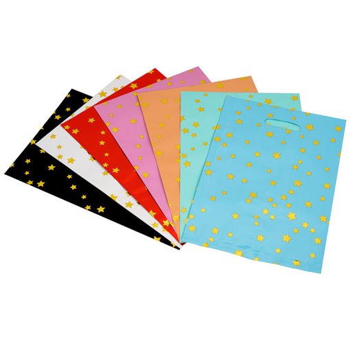 Birthday Party Solid Color Five-pointed Star Aluminum Film Gift Bag - Image 8