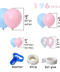 Gender Secret Boy Girl Balloon Arch Bridge Set Balloon Chain Blue Birthday Party Decorations 9 fd0a86b6 742e 416d b0bc 8951e5123b80