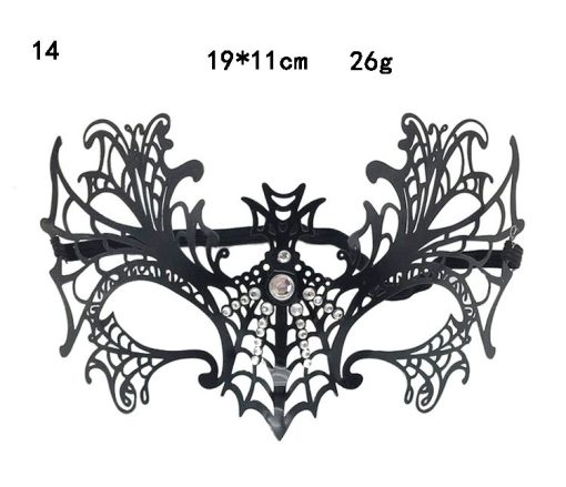 Metal Diamond Mask Festival Masquerade Adult Princess Half Face Men And Women Wrought Iron - Image 7