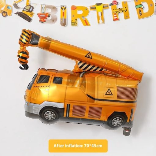 Cartoon Car Airplane Aluminum Balloon Boy Birthday Party - Image 3